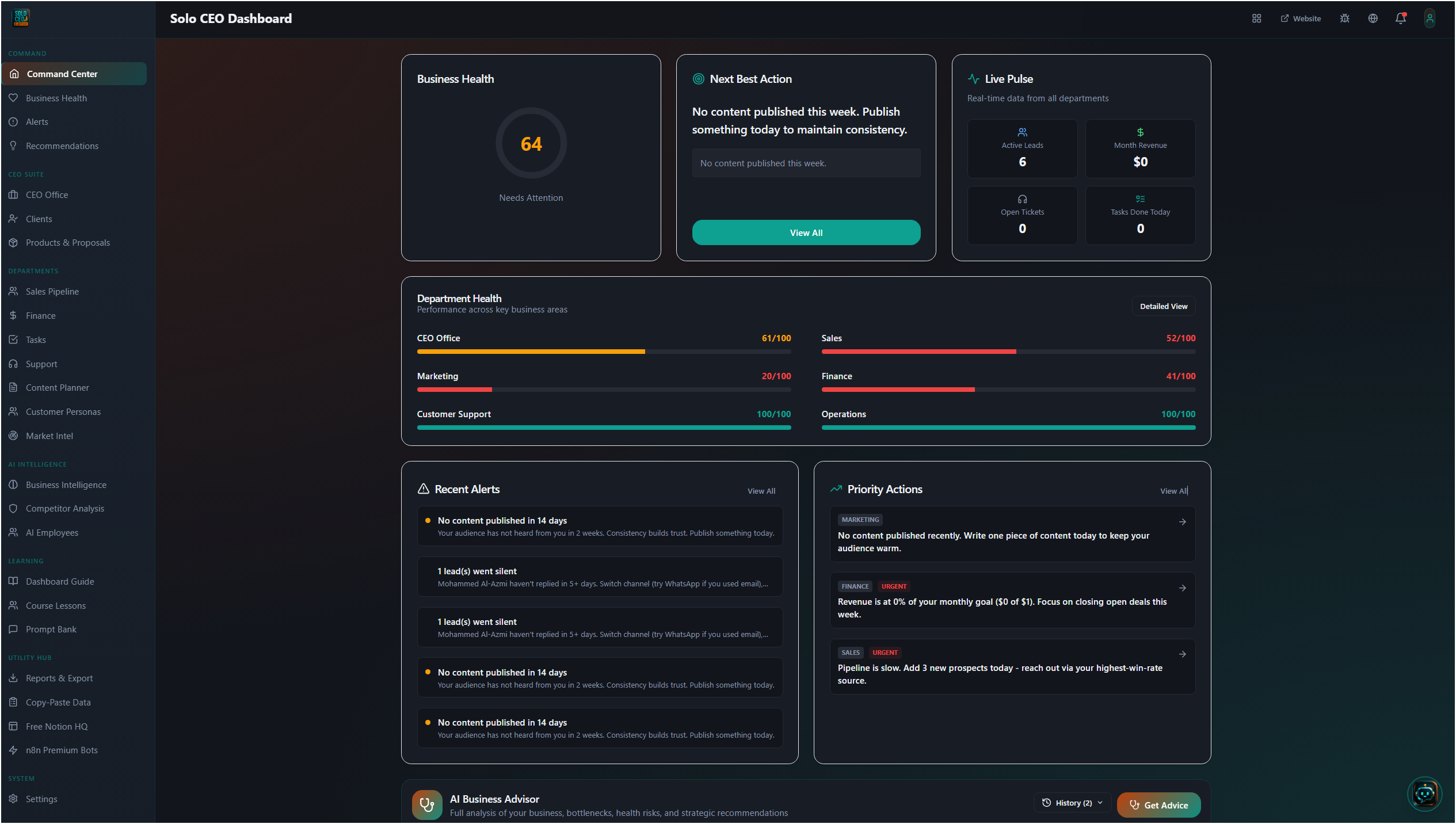 Solo CEO screenshot 1