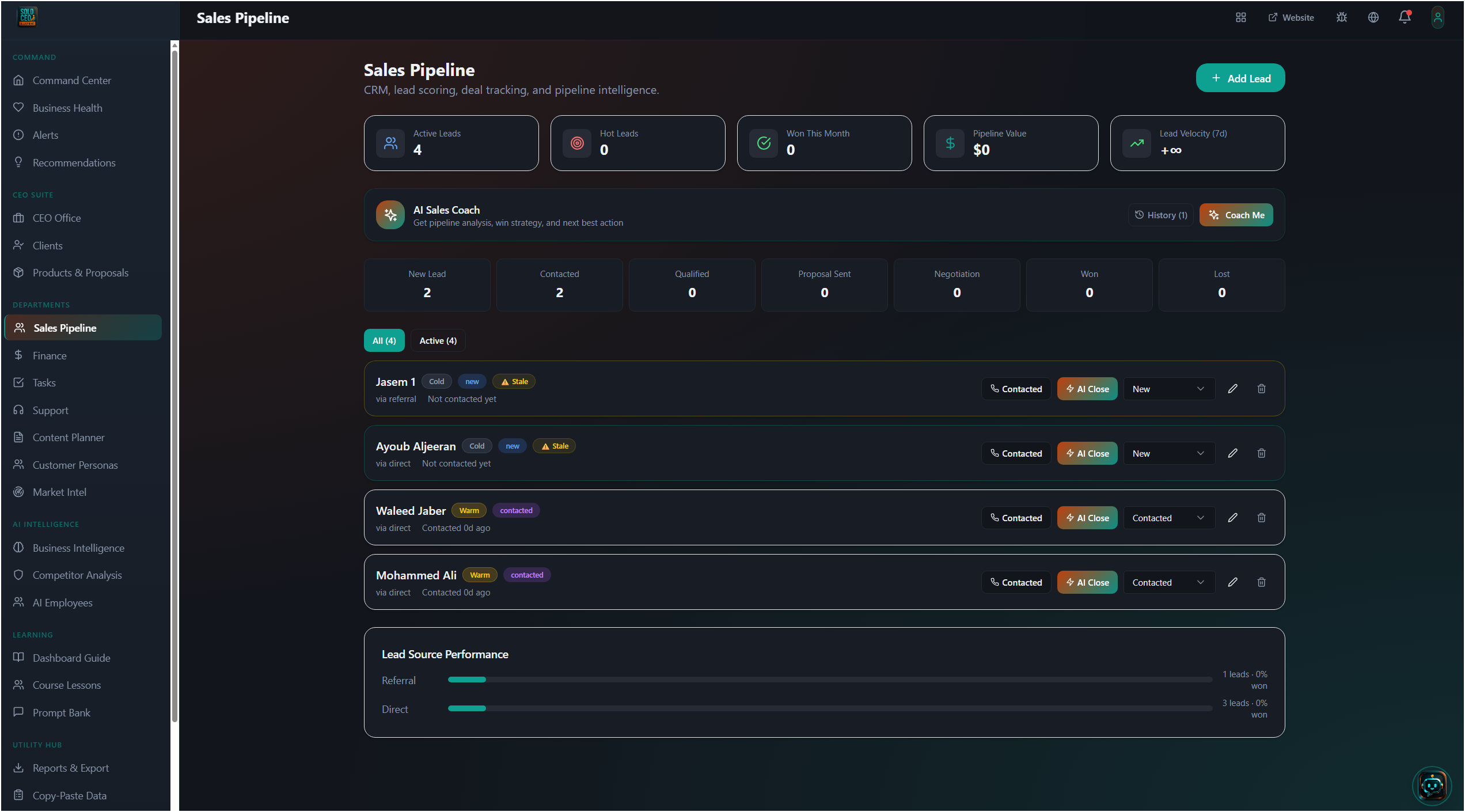 Solo CEO screenshot 2